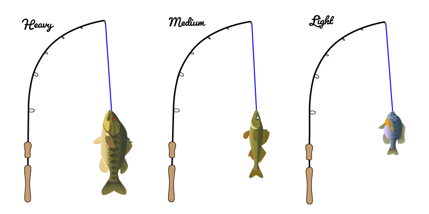 fishing rod power action tailored tackle