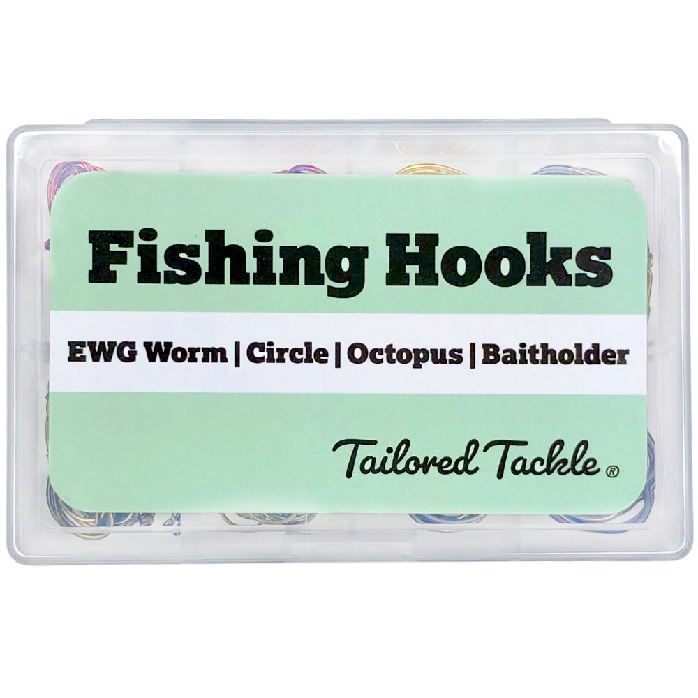 Tailored Tackle Fishing Hooks Kit 150 Pc Accessories Box