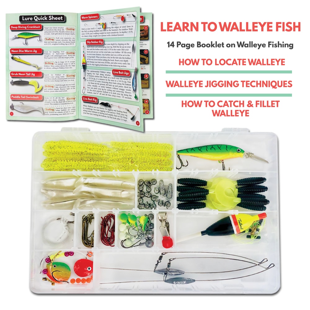 Tailored Tackle Fishing Kit 147 Pc of Gear Tackle Box with Tackle Included  Fishing Hooks Fishing