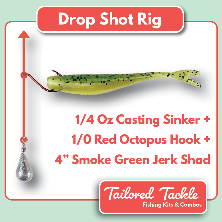 How to Rig a Drop Shot Diagram Tailored Tackle 1