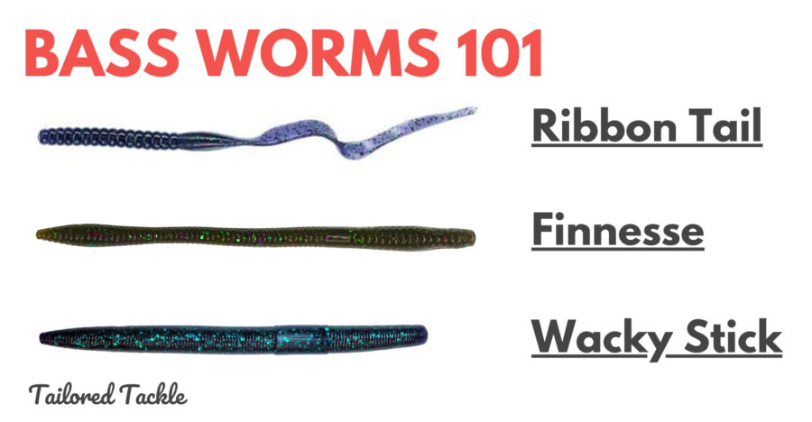 Bass Worms Plastic Worms Fishing 101 Tailored Tackle