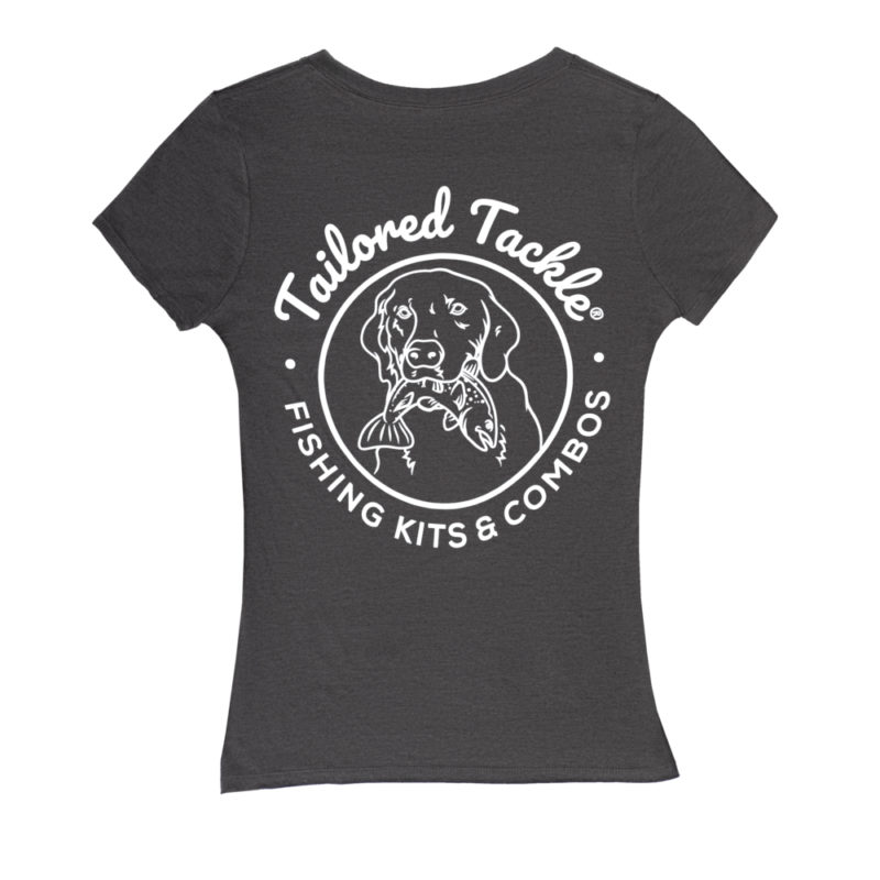 Tailored Tackle Womens V Neck Black Frost Back