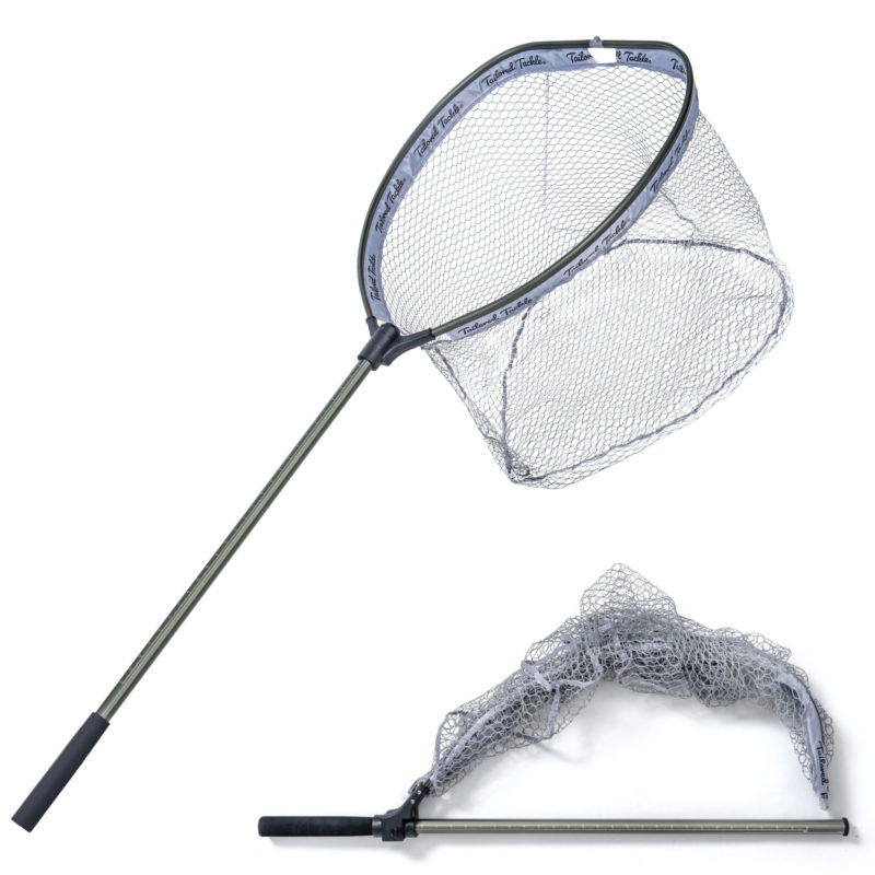 Large Floating Net Freshwater Saltwater Long Handle Fishing Net for Boat Rubber Mesh Pocket Telescopic Collapsible Folding 1