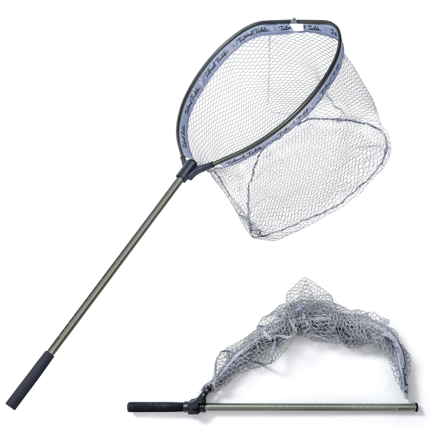 Freshwater Saltwater Fishing Floating Fishing Net Extra Strong Foldable  Fishing Net Rubber Coated Fish Landing Net